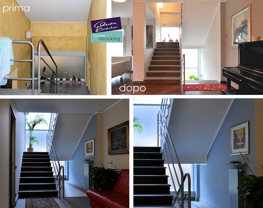 relooking cambio colore vano scala