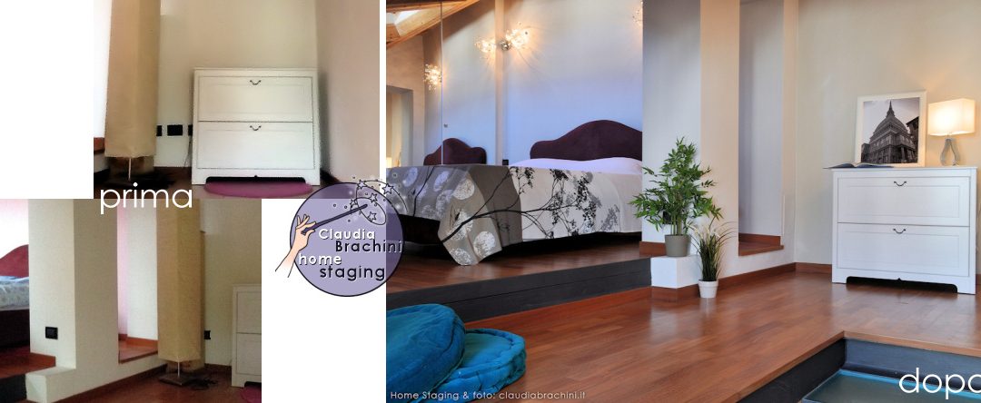 prima e dopo home staging camera casa vacanze