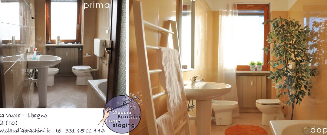 prima e dopo home staging bagno