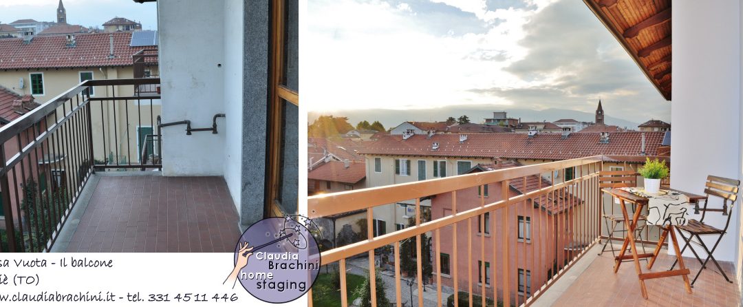 home staging con allestimento terrazzo