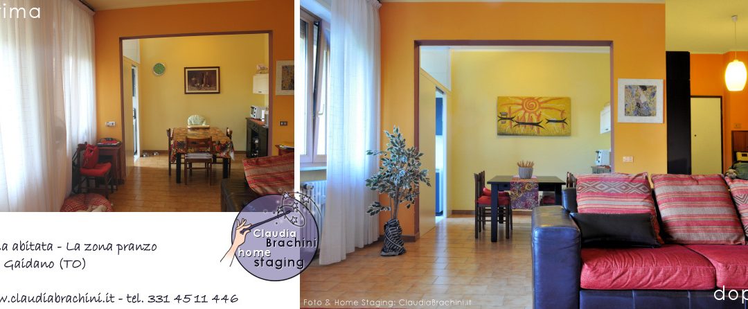 prima e dopo soggiorno casa abitata