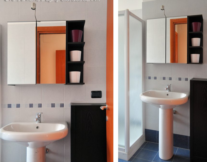 bagno arredato ikea per casa in affitto