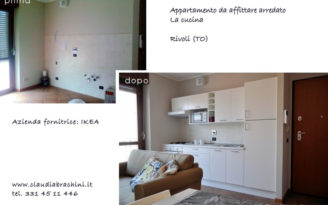 cucina living arredata ikea per casa in affitto