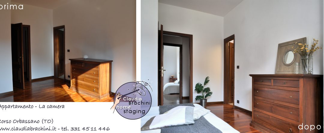 home staging camera prima e dopo
