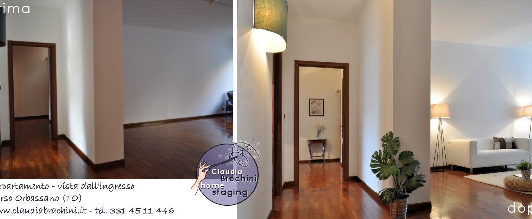 prima e dopo home staging ingresso soggiorno