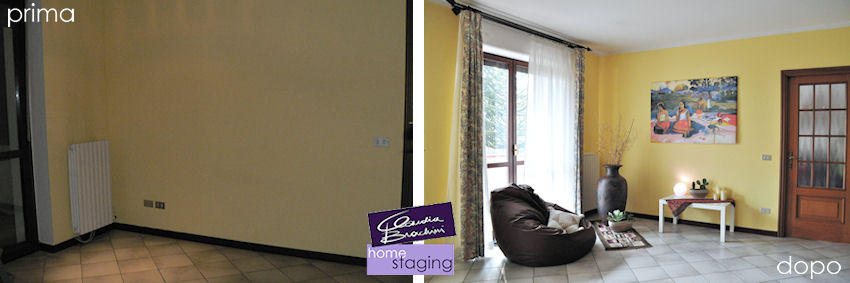 home staging angolo soggiorno