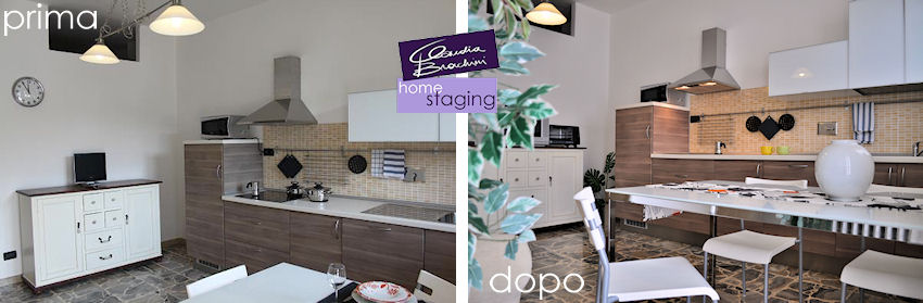home staging casa vacanze cucina