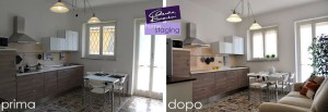 home staging casa vacanze cucina