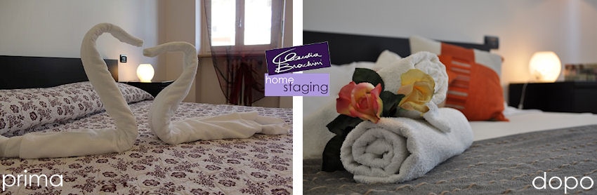 home staging casa vacanze letto
