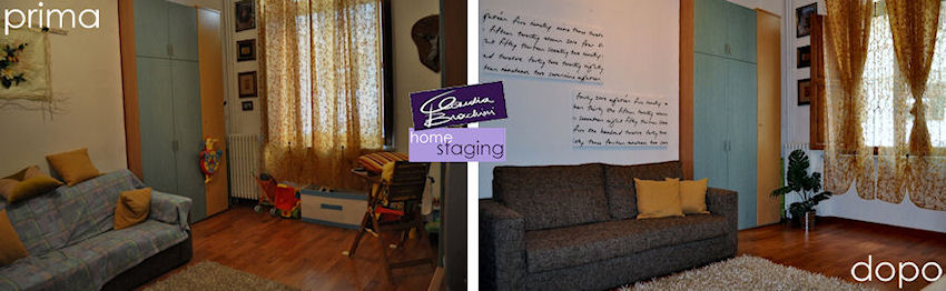 home staging soggiorno tradizionale