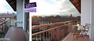 prima e dopo home staging terrazzo