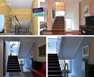 relooking cambio colore vano scala