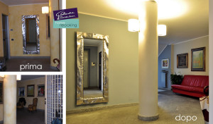 prima e dopo relooking ingresso