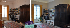 prima e dopo relooking soggiorno
