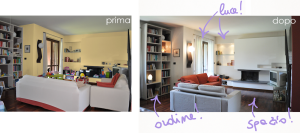 esempio prima e dopo Home Staging Claudia Brachini