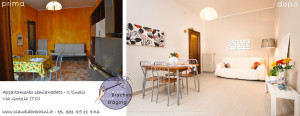 prima e dopo home staging soggiorno