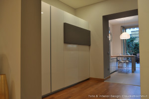 blocco colonne cucina in vetro bianco lucido