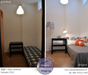 prima e dopo cameretta bed e breakfast