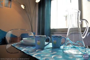 home staging particolare del tavolo