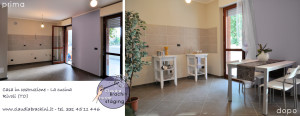 prima e dopo home staging in cantiere