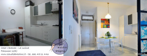 prima e dopo home staging cucina