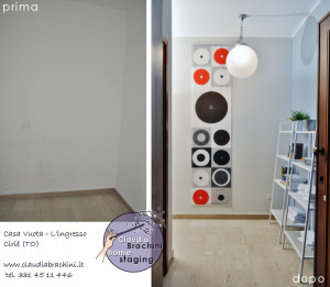 prima e dopo home staging ingresso
