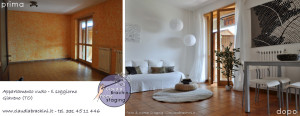 prima e dopo home staging soggiorno
