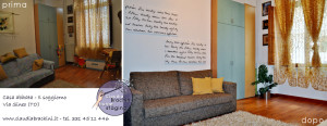 prima e dopo home staging soggiorno