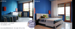 home staging claudia brachini camera prima dopo