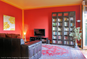 home staging soggiorno abitato
