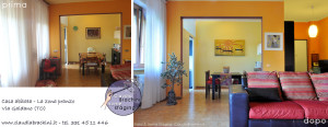 home staging prima e dopo soggiorno casa abitata