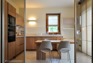 cucina noce canaletto interior design Claudia Brachini