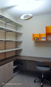 studio con libreria a cremagliera