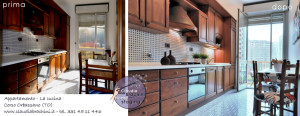 home staging cucina prima e dopo