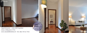home staging ingresso soggiorno prima e dopo
