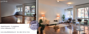 home staging soggiorno casa vuota Claudia Brachini