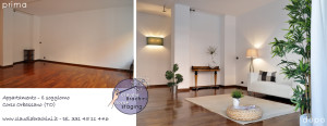 home staging soggiorno prima e dopo