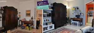 relooking soggiorno con scrivania
