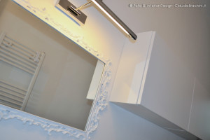 bagno total white con specchio barocco